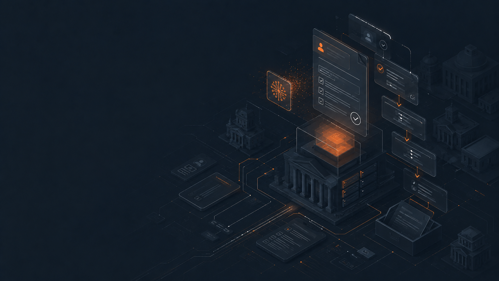 Ilustración tecnológica para Gideon Taylor y PeopleSoft